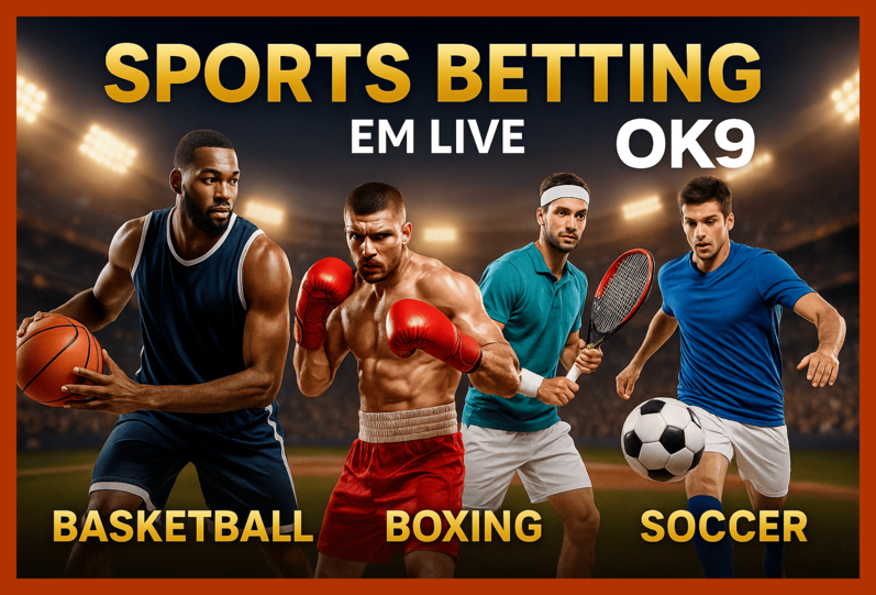 Aposte em apostas esportivas no cassino online OK9