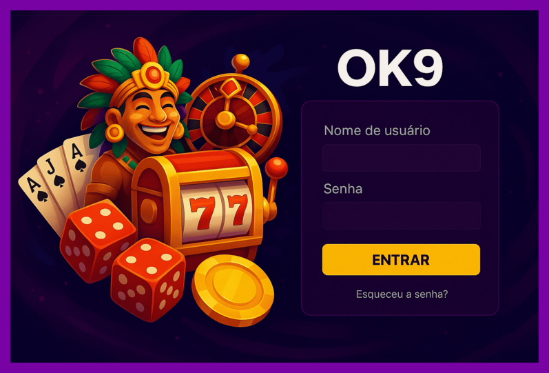 Não Perca tempo, o rRgistro na site OK9