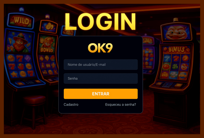Registro na OK9 Garante Acesso a uma Vasta Seleção de jogo